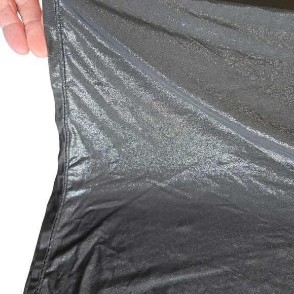 Victorias Secret Metallic Mesh V‎ Neck Cami Tank Top Womens L Silver Glamorous - Picture 5 of 11